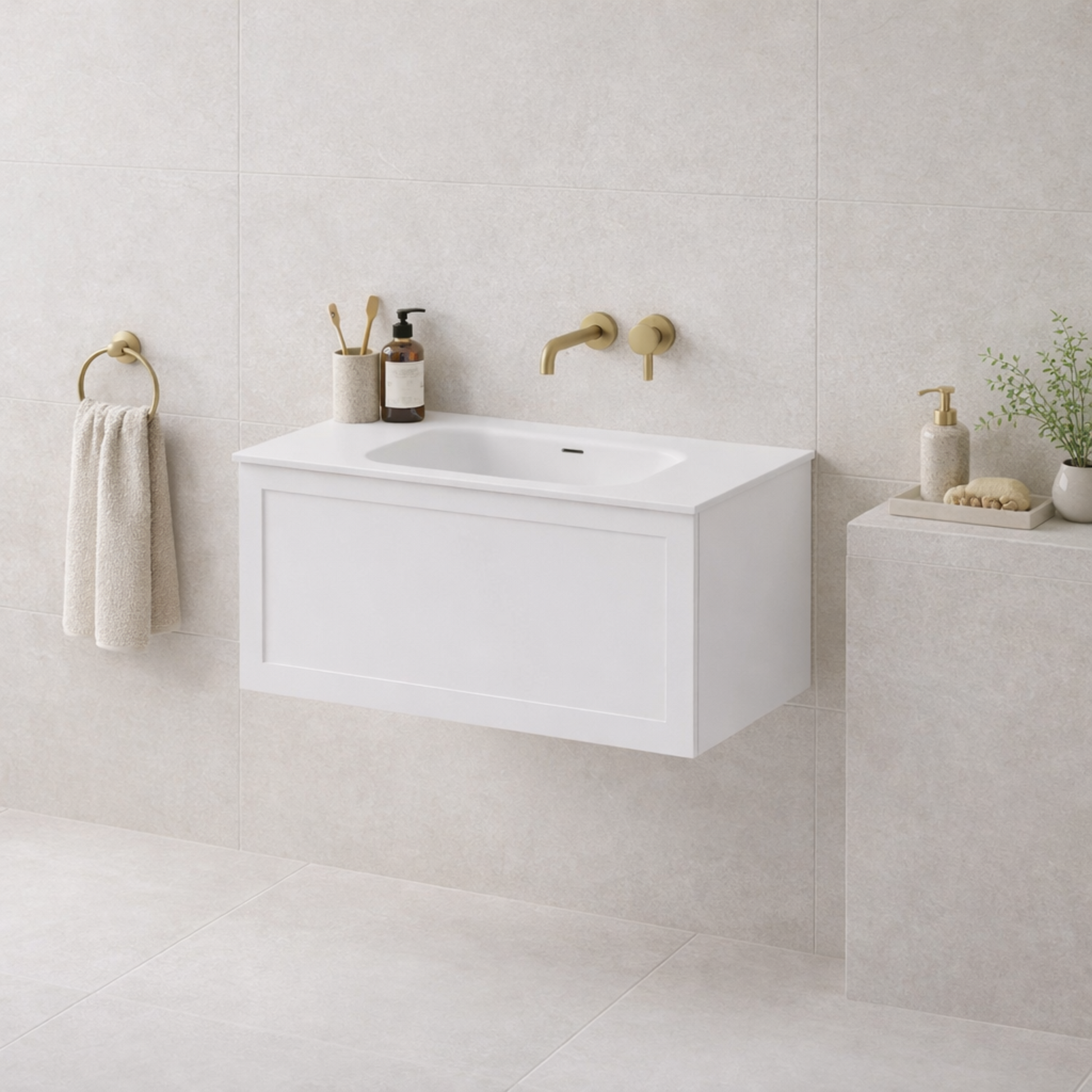 LINEARE 1000 LOFT SINGLE DRAW VANITY RANGE