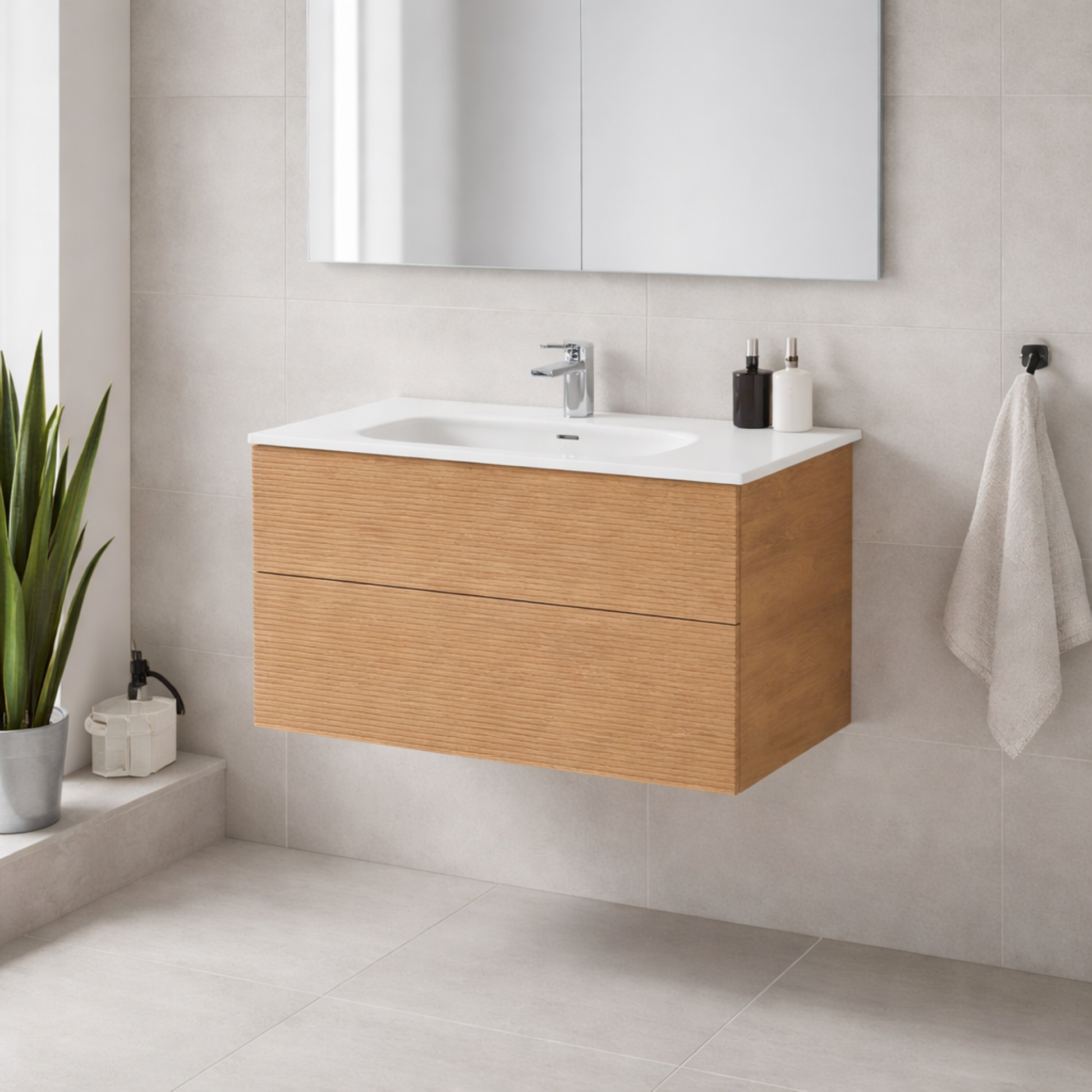 LINEARE 1000 ORCHARD DOUBLE DRAW VANITY RANGE