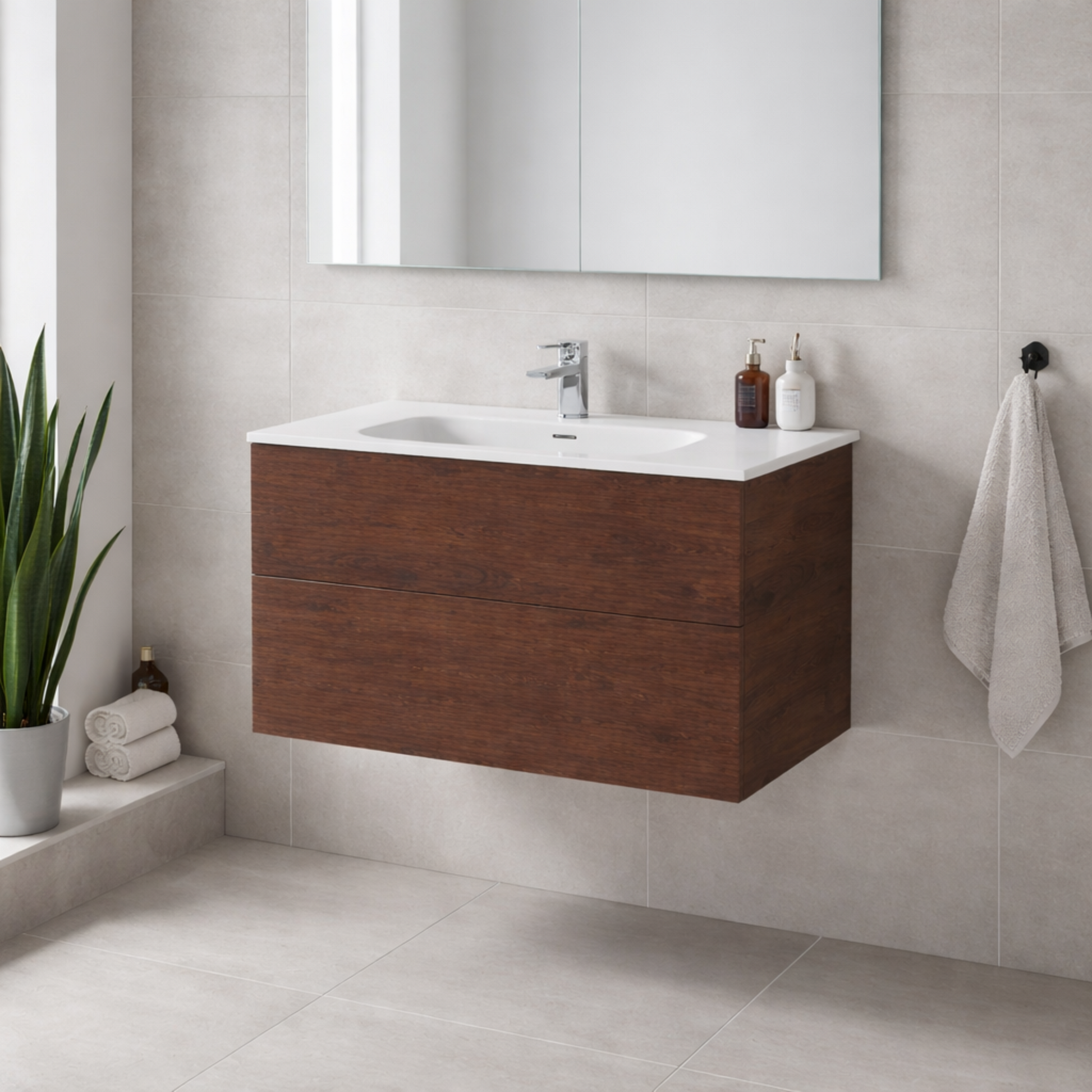 LINEARE 1000 ORCHARD DOUBLE DRAW VANITY RANGE