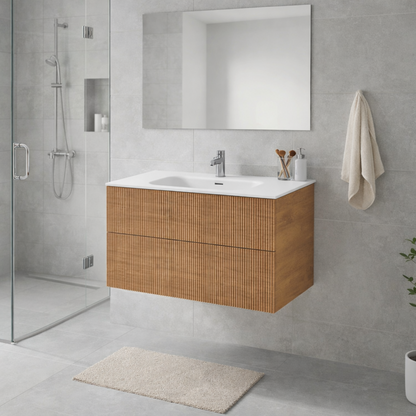 LINEARE 1000 PILLAR DOUBLE DRAW VANITY RANGE