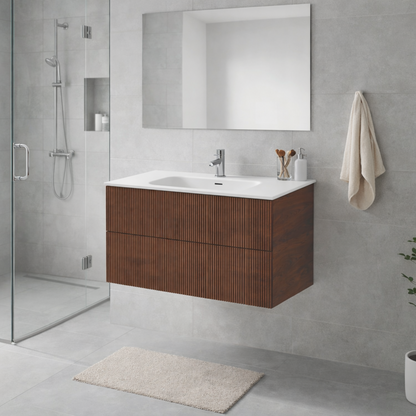 LINEARE 1000 PILLAR DOUBLE DRAW VANITY RANGE