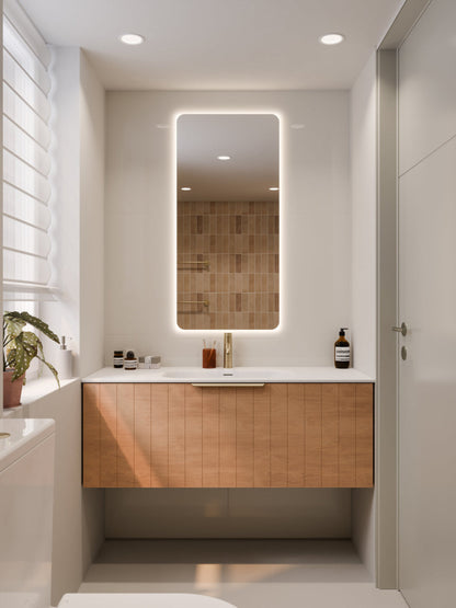 LINEARE 1200 COASTAL SINGLE DRAWER BATHROOM VANITY DEVON OAK