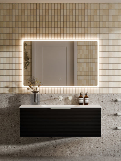 LINEARE 1200 ORCHARD SINGLE DRAWER BATHROOM VANITY MATTE BLACK