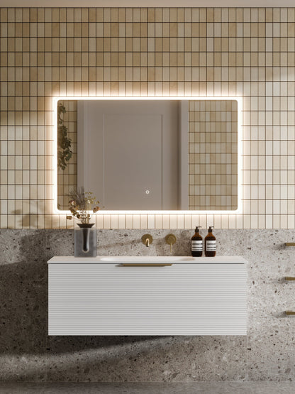 LINEARE 1200 ORCHARD SINGLE DRAWER BATHROOM VANITY MATTE WHITE