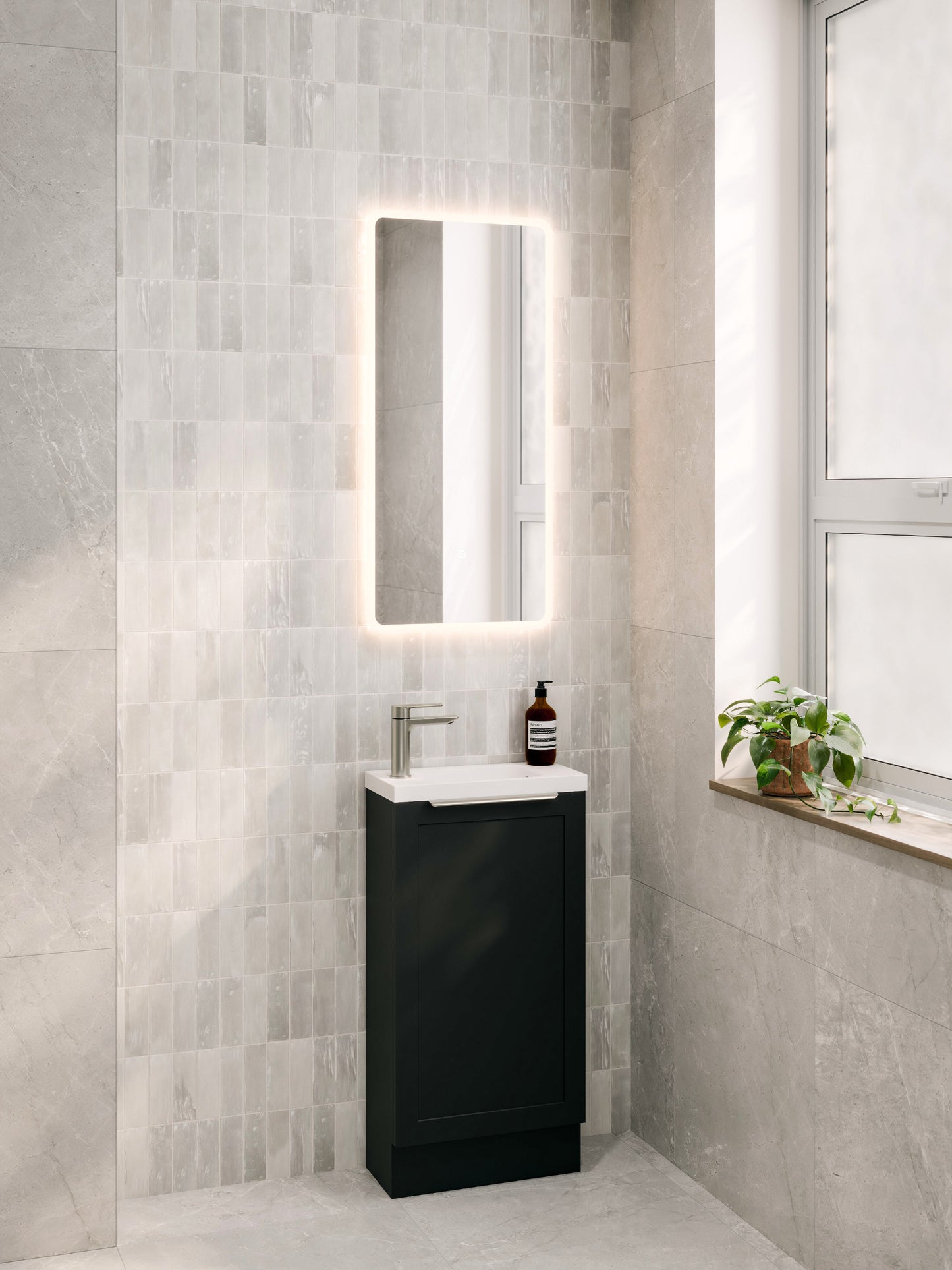 LINEARE 450 LOFT FLOORSTANDING VANITY - LEFT HINGE
