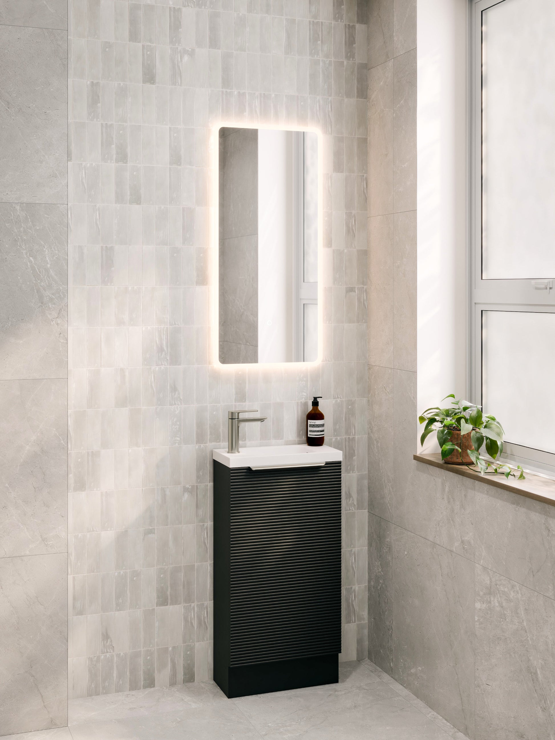 LINEARE 450 ORCHARD FLOORSTANDING VANITY - LEFT HINGE