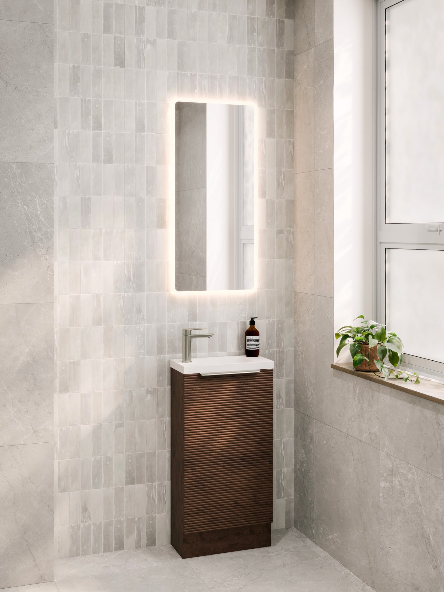 LINEARE 450 ORCHARD FLOORSTANDING VANITY - LEFT HINGE