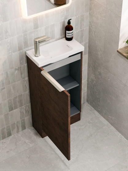 LINEARE 450 ORCHARD FLOORSTANDING VANITY - LEFT HINGE