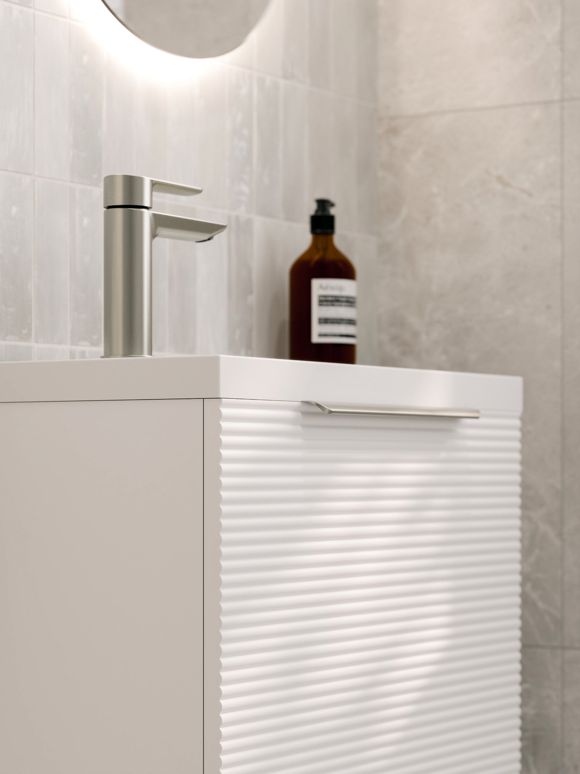 LINEARE 450 ORCHARD FLOORSTANDING VANITY - LEFT HINGE
