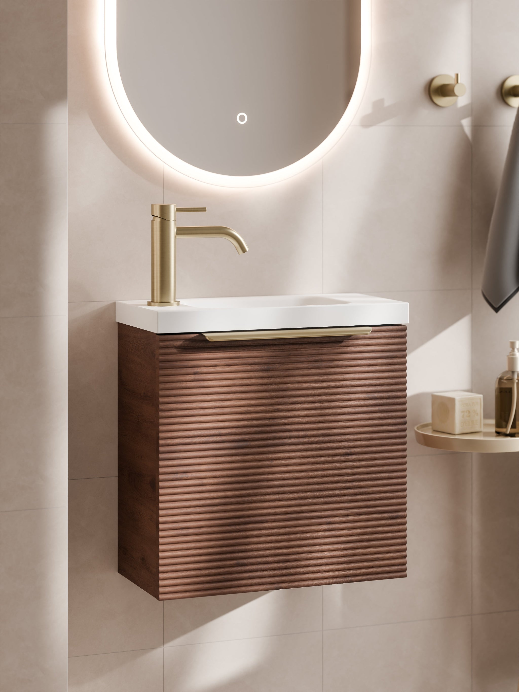 LINEARE 450 ORCHARD VANITY - LEFT HINGE – Flush Bathroomware