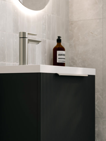 LINEARE 450 PILLAR FLOORSTANDING VANITY - LEFT HINGE