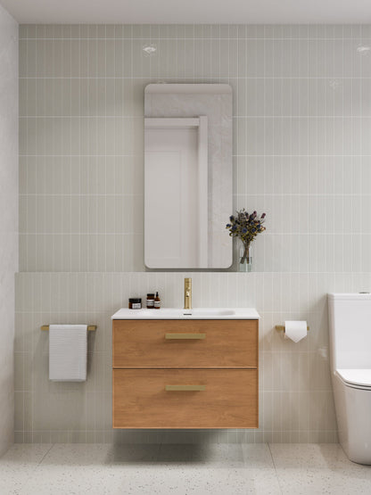 LINEARE 750 AXEL DOUBLE DRAWER BATHROOM VANITY DEVON OAK