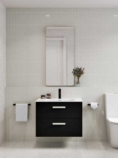 LINEARE 750 AXEL DOUBLE DRAWER BATHROOM VANITY MATTE BLACK