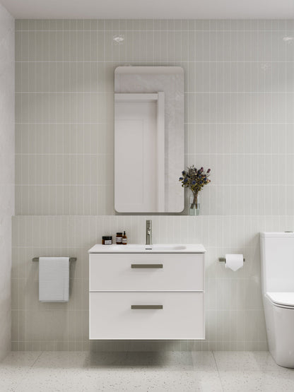 LINEARE 750 AXEL DOUBLE DRAWER BATHROOM VANITY MATTE WHITE