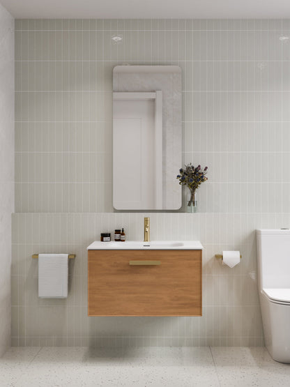 LINEARE 750 AXEL SINGLE DRAWER BATHROOM VANITY DEVON OAK