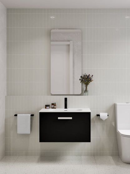 LINEARE 750 AXEL SINGLE DRAWER BATHROOM VANITY MATTE BLACK