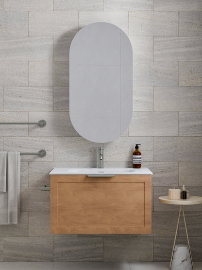 LINEARE 750 LOFT SINGLE DRAWER BATHROOOM VANITY DEVON OAK