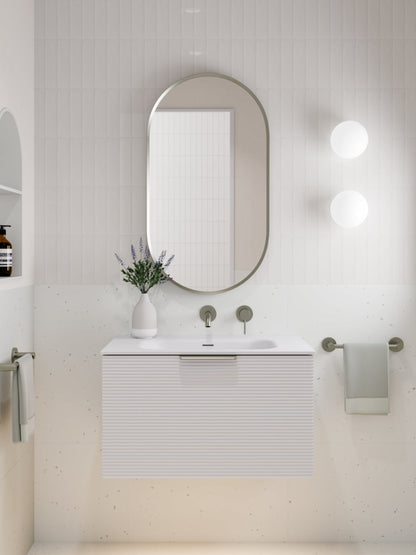 LINEARE 750 ORCHARD SINGLE DRAWER BATHROOM VANITY MATTE WHITE