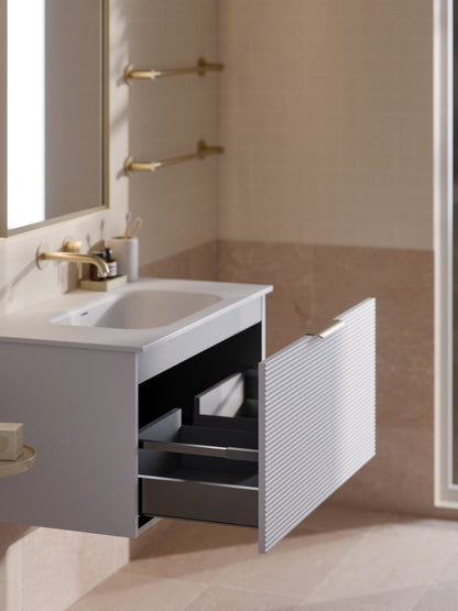 LINEARE 900 ORCHARD SINGLE DRAWER BATHROOM VANITY MATTE WHITE