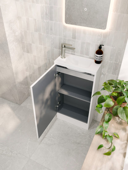 LINEARE AXEL 450 FLOORSTANDING VANITY - LEFT HINGE