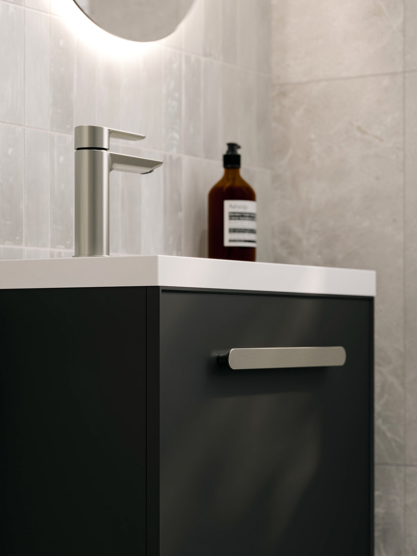 LINEARE AXEL 450 FLOORSTANDING VANITY - LEFT HINGE