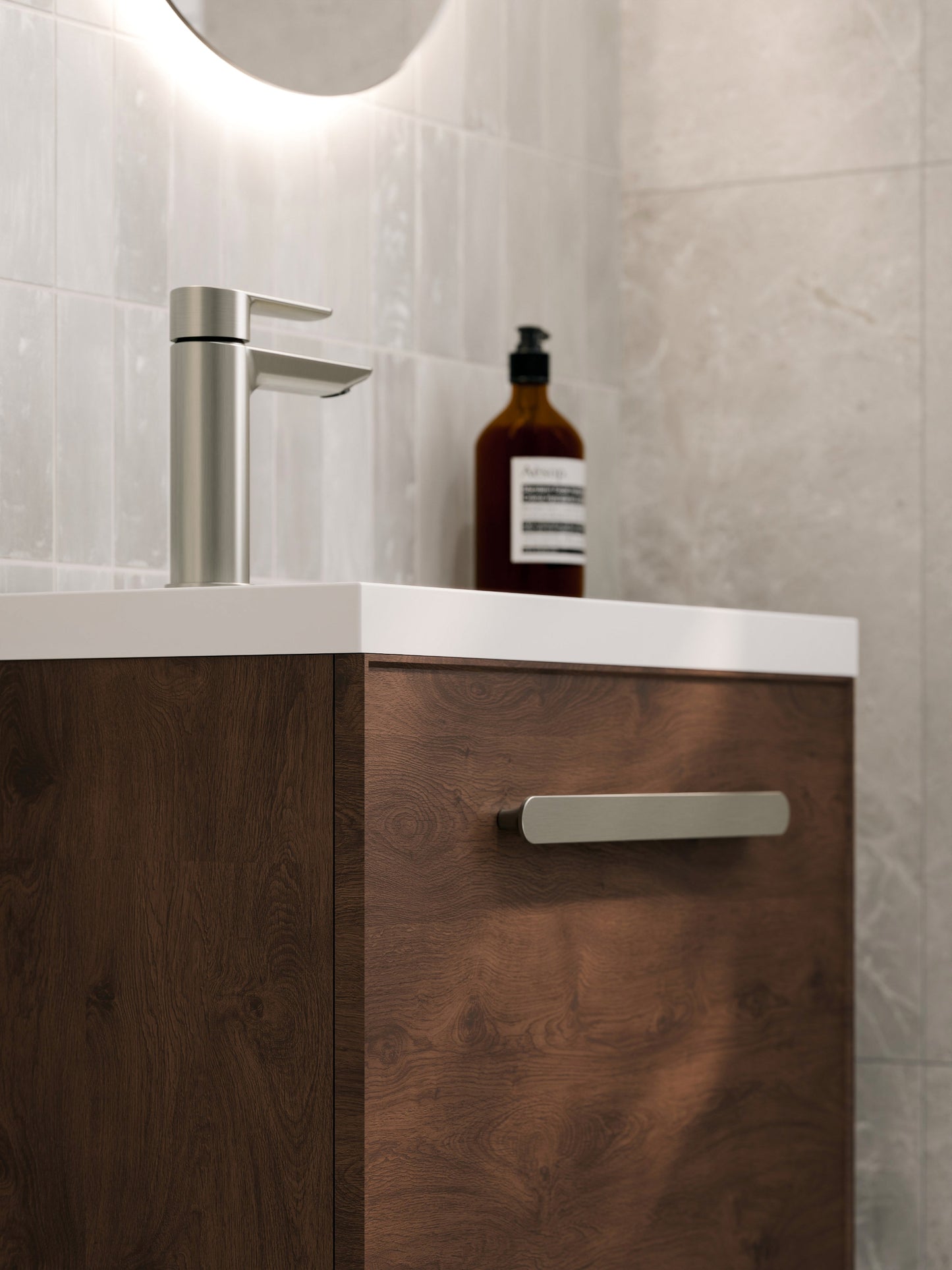 LINEARE AXEL 450 FLOORSTANDING VANITY - LEFT HINGE