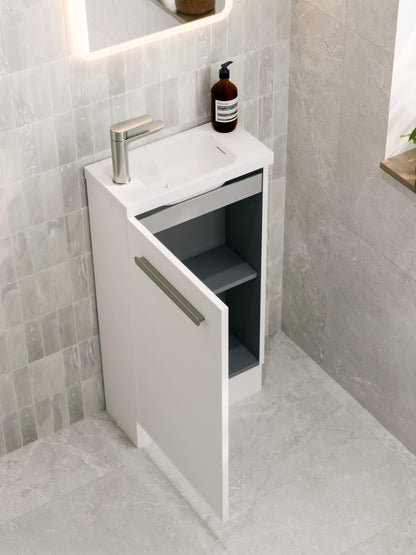 LINEARE AXEL 450 FLOORSTANDING VANITY - LEFT HINGE