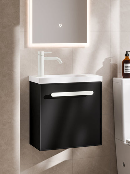 LINEARE AXEL 450 BATHROOM VANITY MATTE BLACK