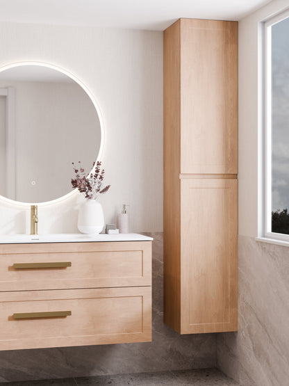 LINEARE BATHROOM LOFT TOWER CABINET DEVON OAK