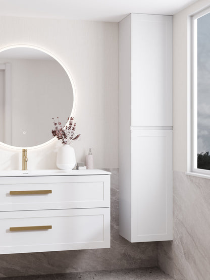 LINEARE BATHROOM LOFT TOWER CABINET MATTE WHITE