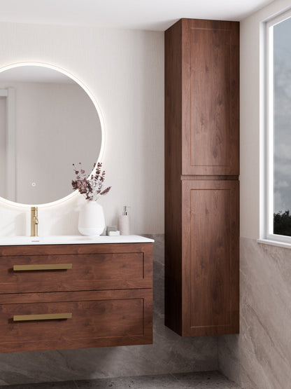 LINEARE BATHROOM LOFT TOWER CABINET WALNUT