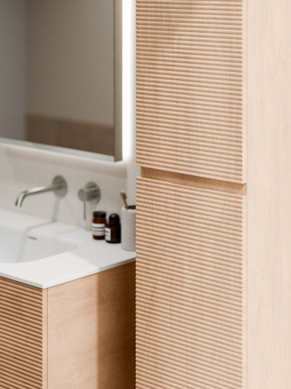 LINEARE BATHROOM ORCHARD TOWER CABINET DEVON OAK