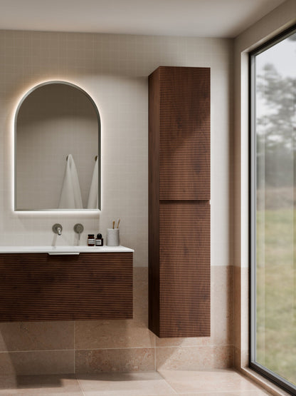 LINEARE BATHROOM ORCHARD TOWER CABINET WALNUT