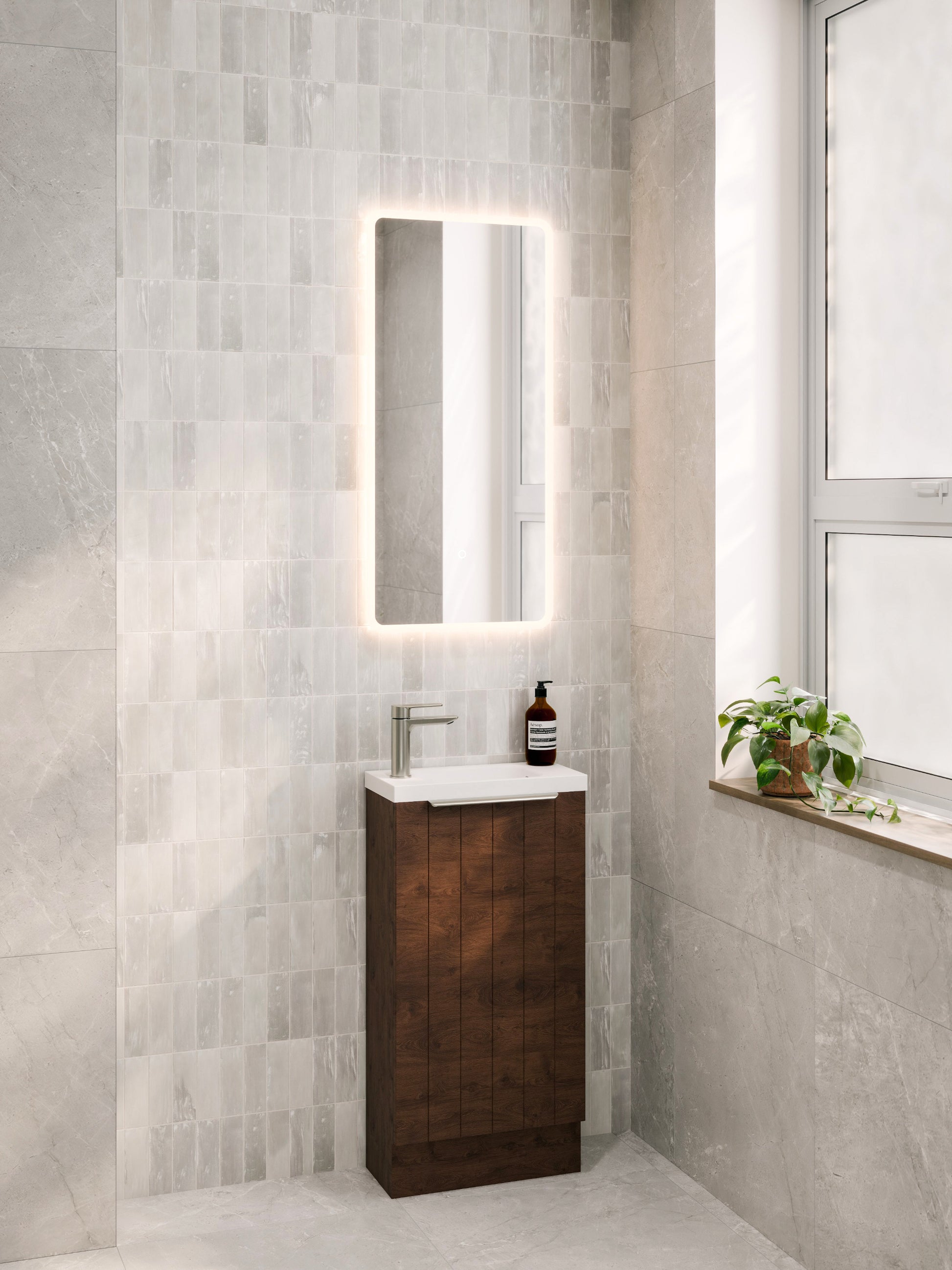 LINEARE COASTAL 450 FLOORSTANDING VANITY - LEFT HINGE