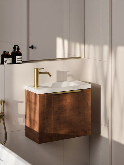 LINEARE COASTAL 550 BATHROOM VANITY WALNUT
