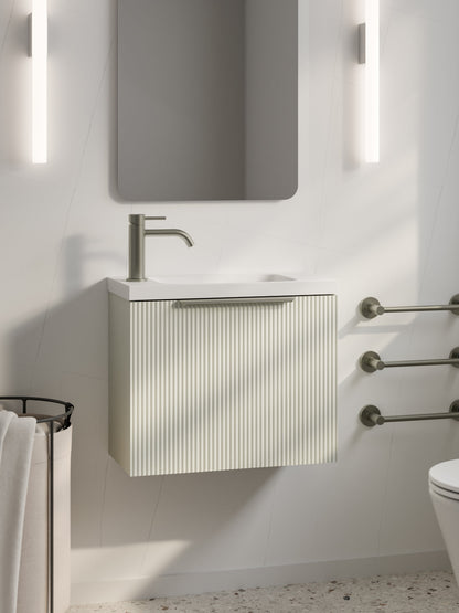 LINEARE PILLAR 550 BATHROOM VANITY MATTE WHITE