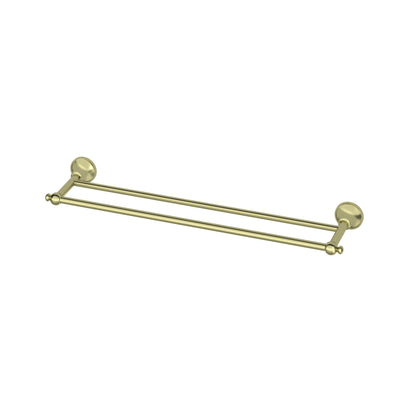 LINKWARE AUGUSTINE DOUBLE TOWEL RAIL BRUSHED GOLD