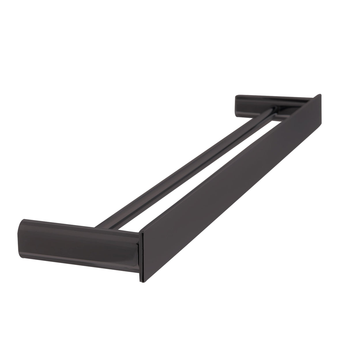 LINKWARE GABE DOUBLE TOWEL RAIL GUNMETAL