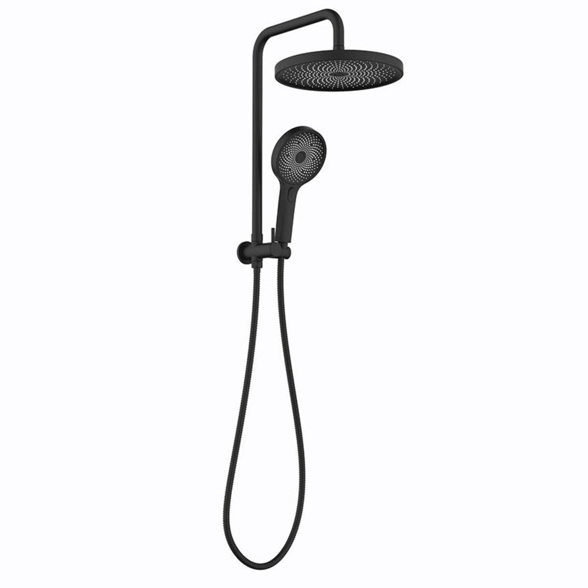 LINKWARE GABE TWIN SHOWER MATTE BLACK
