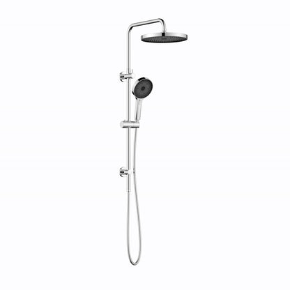 LINKWARE GABE TWIN SHOWER WITH RAIL CHROME