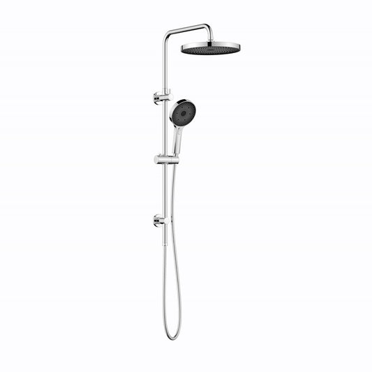 LINKWARE GABE TWIN SHOWER WITH RAIL CHROME