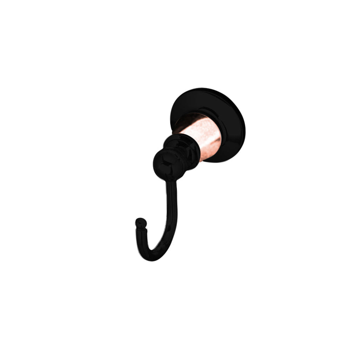 LINKWARE NOOSA ROBE HOOK ROSE GOLD & BLACK