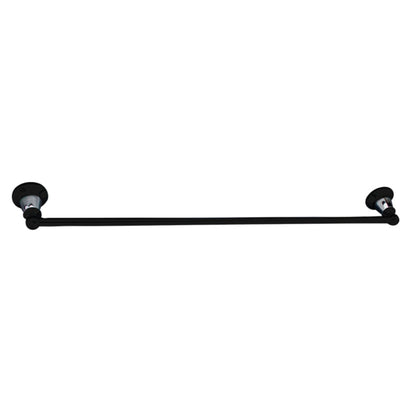 LINKWARE NOOSA SINGLE TOWEL RAIL CHROME & BLACK