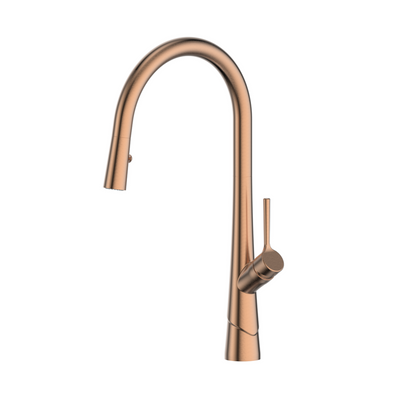 LUSTRO II PULL-DOWN SINK MIXER BRUSHEE COPPER