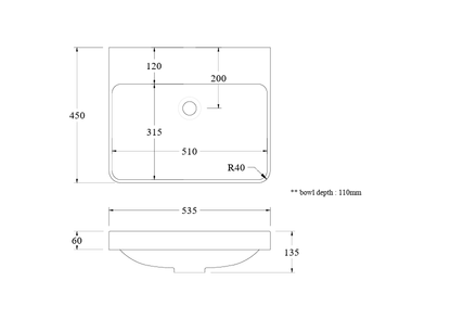 CODE LINEARE VILLASTONE VANITY BASIN RANGE
