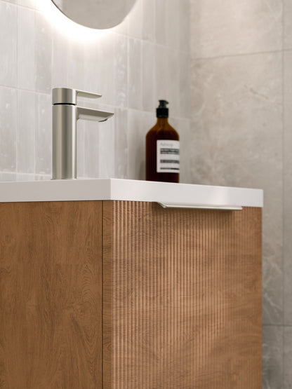 LINEARE 450 PILLAR FLOORSTANDING VANITY - LEFT HINGE