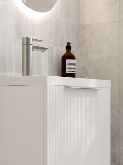 LINEARE 450 PILLAR FLOORSTANDING VANITY - LEFT HINGE
