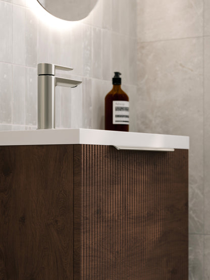 LINEARE 450 PILLAR FLOORSTANDING VANITY - LEFT HINGE