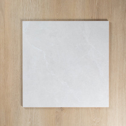 SIMPLE LUXURY WHITE HONED TILE 600×600