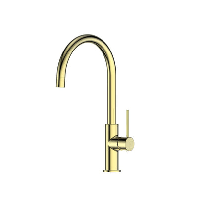MACI GOOSENECK SINK MIXER BRUSHED BRASS